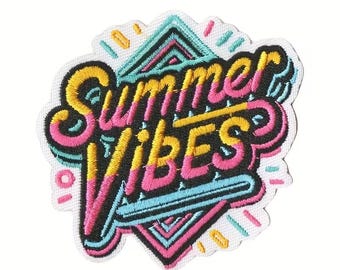 The Summer Vibes Embroidered Patch