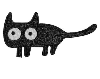 Black Cat Embroidered Patches
