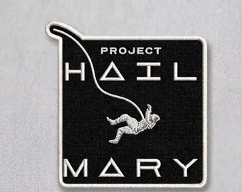 Project Hail Mary Embroidered Iron On Patch Space Mission Sci-Fi Rocket Patch