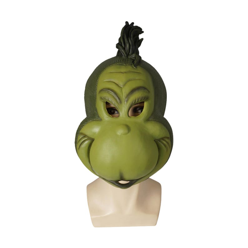 Grinch Adult Santa Costume Set | Funny Green Furry Christmas Cosplay Outfit for Men & Women image 19
