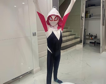 Girls Superhero Cosplay Costume | Kids Halloween Costume | Birthday Party Dress-up Jumpsuit