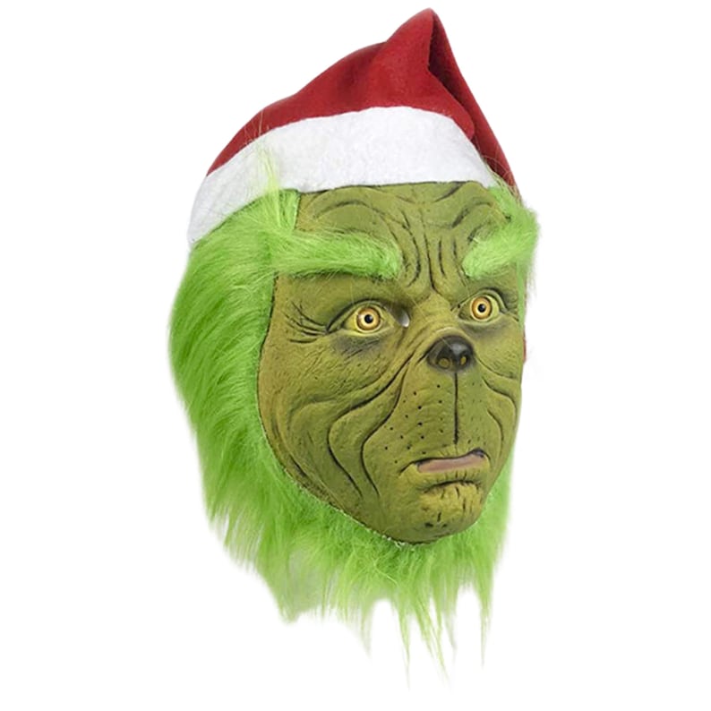 Grinch Adult Santa Costume Set | Funny Green Furry Christmas Cosplay Outfit for Men & Women image 12