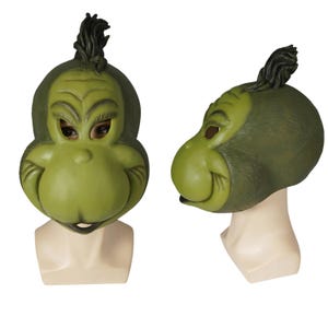 Grinch Adult Santa Costume Set | Funny Green Furry Christmas Cosplay Outfit for Men & Women image 20