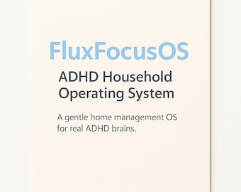 ADHD Home Management System • 33-Page Household Organizer & Cleaning Routine PDF