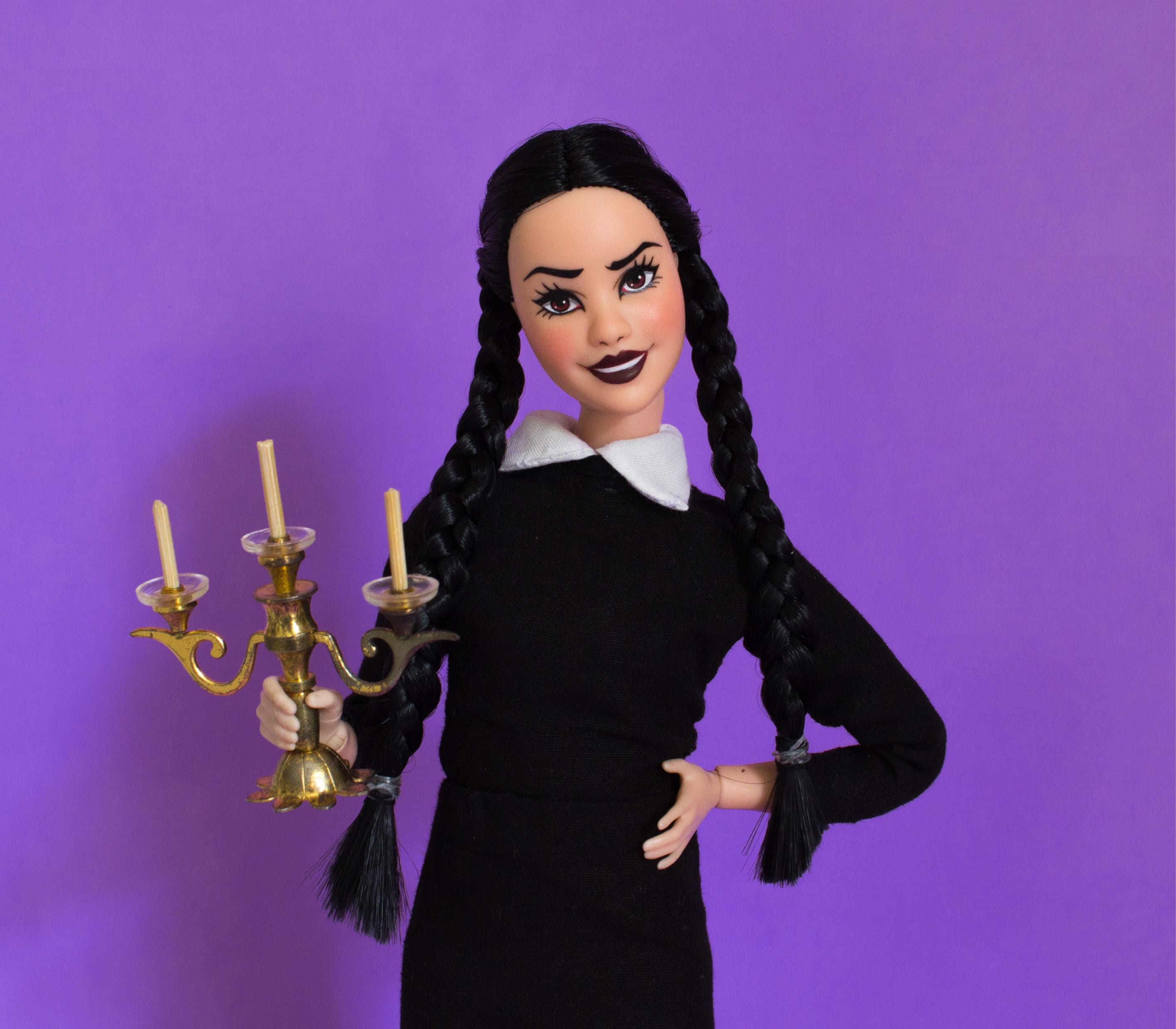 Wednesday Addams Ooak Barbie Puppe mit Petite Made To Move Body - .de
