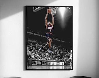 The Answer Allen Iverson Dunk Poster, Wall Art Print, Basketball Poster, Sport Poster (Digital Download)