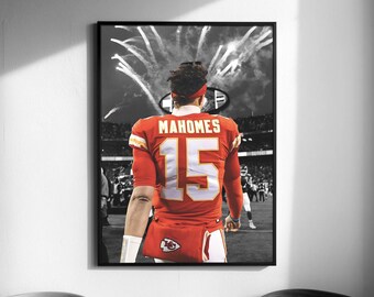 The Grim Reaper of Kansas Poster, Wall Art Print, American Football Poster, Sport Poster (Digital Download)