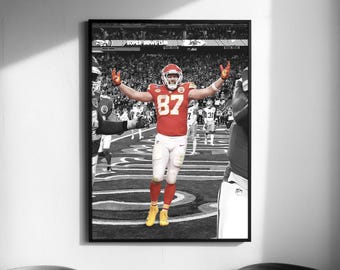 Big Yeti of Kansas Poster, Wall Art Print, American Football Poster, Sport Poster (Digital Download)
