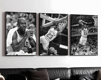 Michael Jordan Retro Basketball Art Print Bundle (Digital Download)