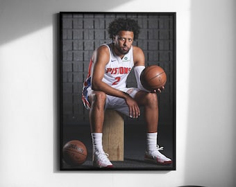 Cade Cunningham Intensity Shot Poster Print PNG
