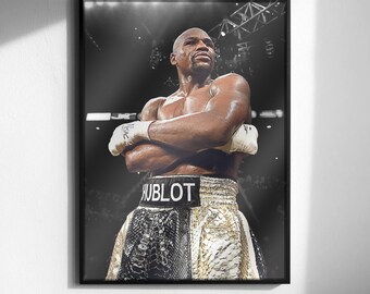 Floyd Mayweather 'Pretty Boy' Boxing Poster, Sport Art (Digital Download)