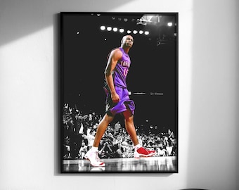 Vinsanity Aura Poster Print PNG, Retro Basketball Art Print (Digital Download)