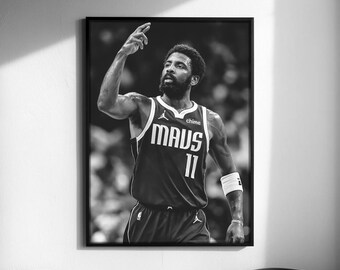 Iconic Kyrie Irving Sports Poster, Basketball Wall Art (Digital Download)