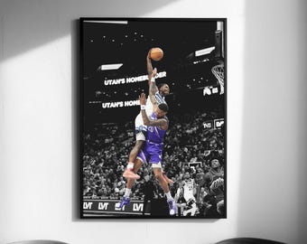 Ant-Man of Minnesota Dunk Poster, Wall Art Print, Basketball Poster, Sport Poster (Digital Download)