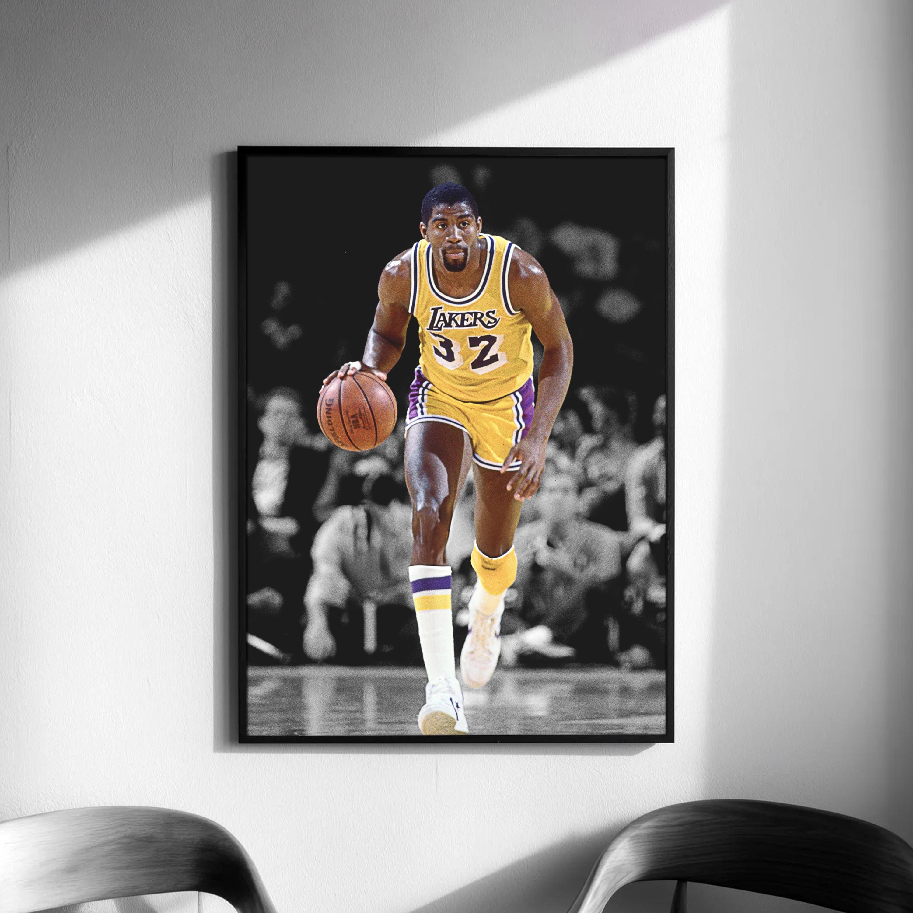 Michael Jordan and Magic Johnson Poster - Etsy