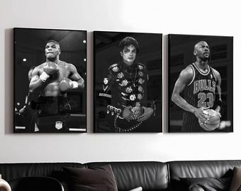 Iconic Trio Poster Bundle: Jordan, Jackson, Tyson Art Print (Digital Download)