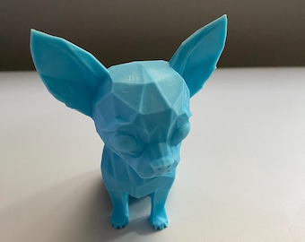 3D-utskriven lågpoly Chihuahua