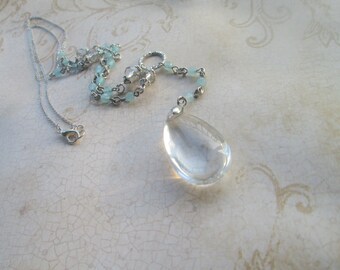 One of a Kind Aquamarine Pendant Necklace