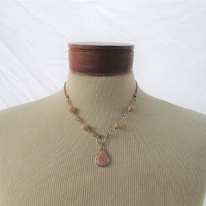 One of a kind Dragon Veins Pendant Leather Necklace