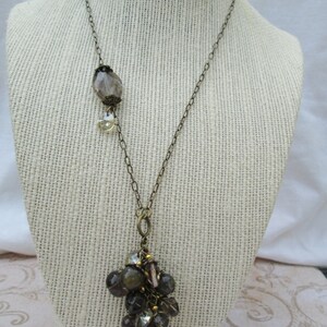 Labradorite and Smoky Quartz Choker Necklace