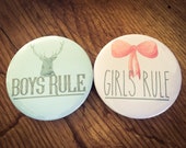 Sophia Designs Beautiful badges boys girls rule