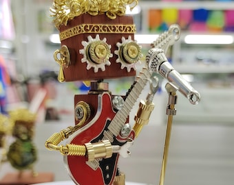 ヴィンテージ テクノ ロボット子犬用おもちゃ – シルバー