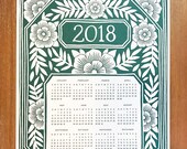 HALF PRICE Katharine Watson 2018 Letterpress Calendar