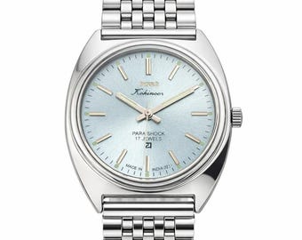 ヴィンテージ HMT コヒノール 機械式腕時計 | 手巻き、シルバー文字盤