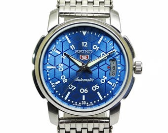 ヴィンテージ セイコー5 自動巻き腕時計 – 1970年代 ブラックダイヤル