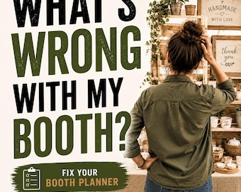 Craft Booth Layout Workbook | When Something Feels Off | Craft Show Booth Planner | Vendor Display & Layout Guide PDF