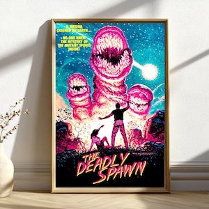 Póster de Deadly Spawn, póster de película, impresión artística moderna en lienzo para pared, decoración minimalista para el hogar, decoración para la sala de estar.
