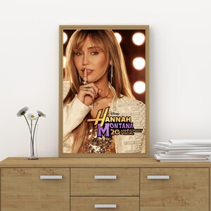 Hannah Montana 20-årsjubileumsaffisch, filmaffisch, modern canvasväggkonst, minimalistisk heminredning, vardagsrumsinredning bild 2