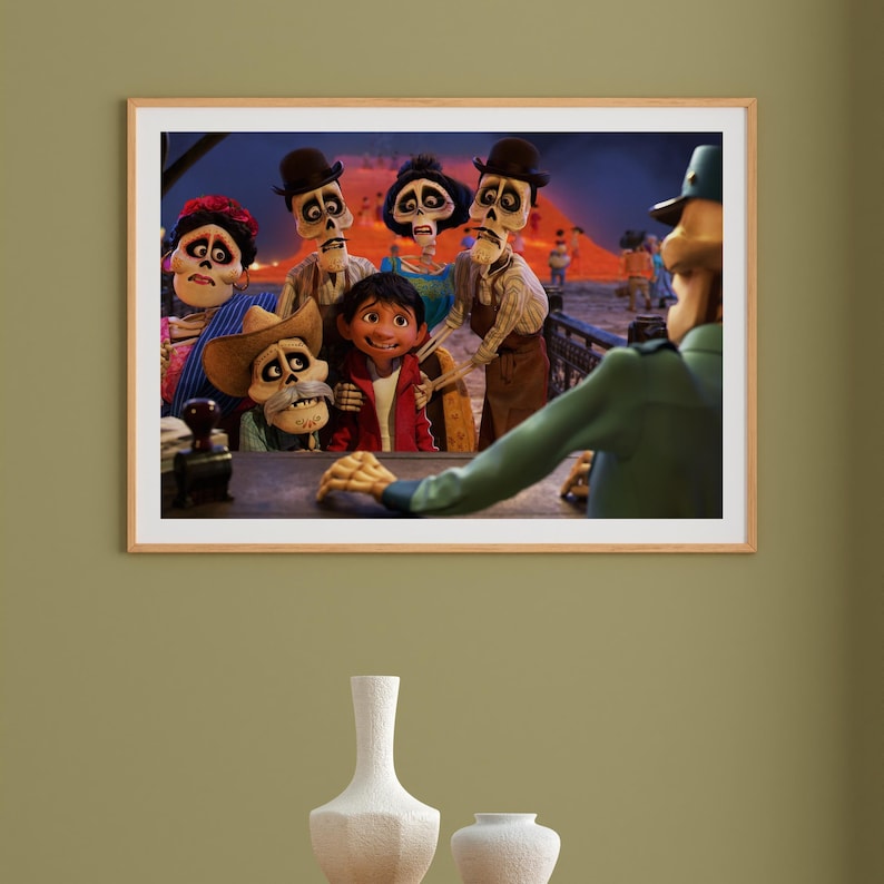 Coco Poster, Movie Poster, Modern Canvas Wall Art Print, Minimalist ...