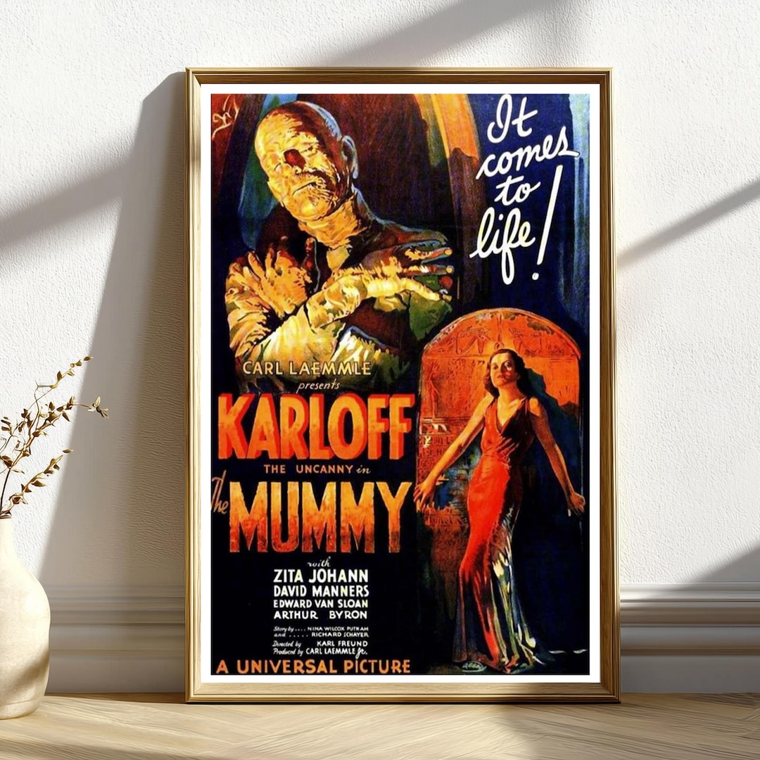 The Mummy Poster, Movie Poster, Modern Canvas Wall Art Print ...