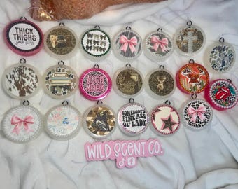 Custom 3” Round Car Freshie | Personalized Car Air Freshener | Custom Scent & Color | Cute Car Decor