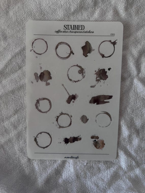 Stained Coffee Sticker Sheet