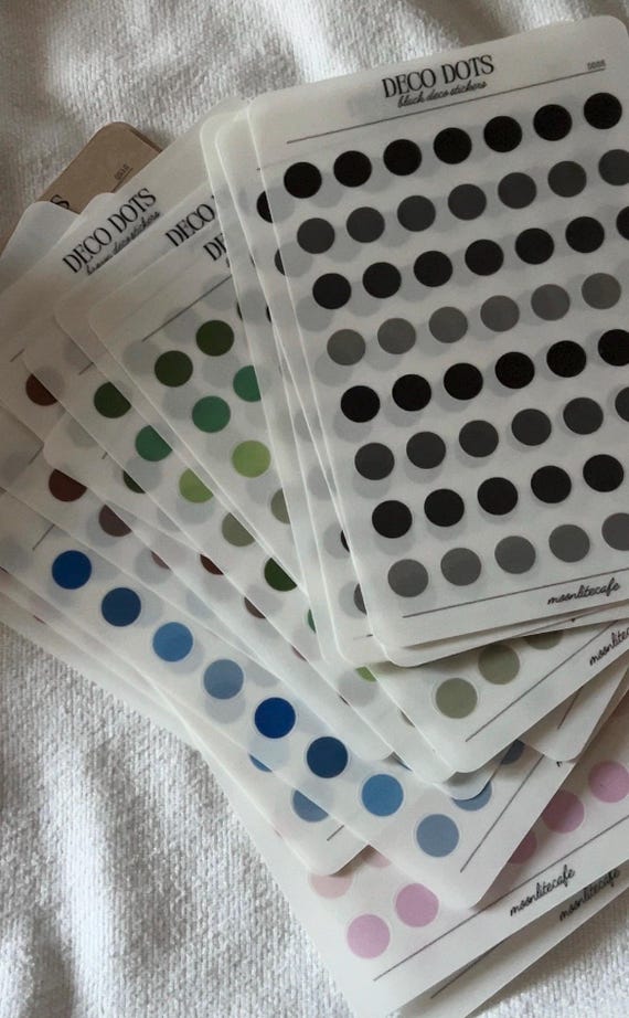 Deco Dots Transparent Stickers