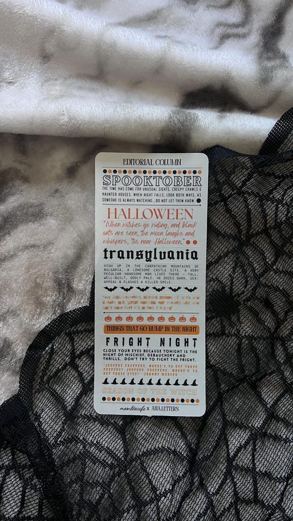 Halloween Editorial Column | MoonliteCafe x Ana.Letters