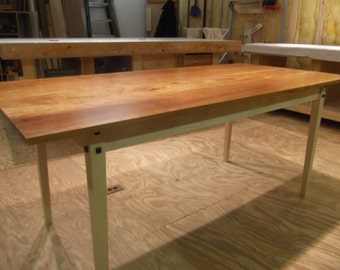 Cherry and curly maple kitchen table