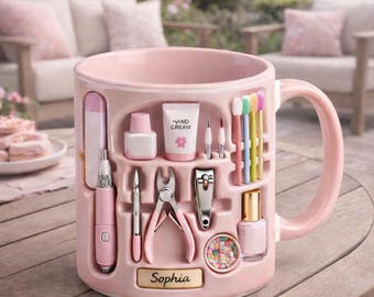 Taza de médico personalizada / Taza de café médica personalizada / Regalo de médico con asa rosa, Regalo para médico, Taza de graduación de la facultad de medicina