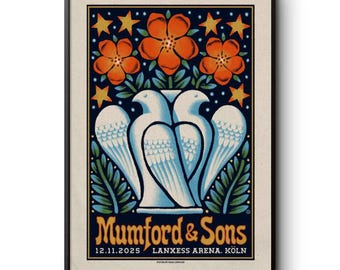 Mumford And Sons Kolonia Niemcy 12 listopada 2025 Plakat