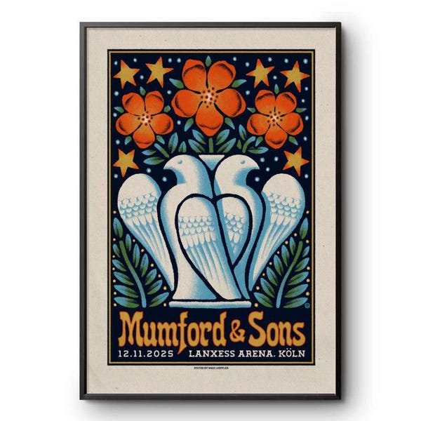 Mumford And Sons Cologne Germany November 12 2025 Poster
