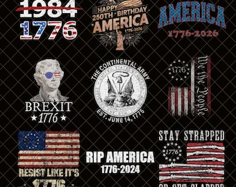 1776 America PNG, Retro 4th of July Png, USA Png, Independence Day Shirt, Sublimation Png, Svg Files for Cricut