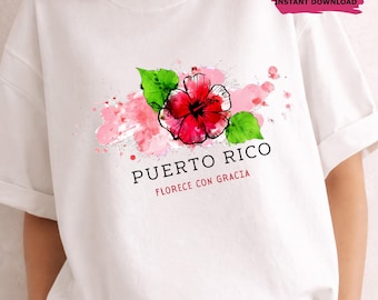 Flor de Puerto Rico PNG, Diseño de Flor de Maga, Hibisco Acuarela PNG, Ambiente de Verano, Digital