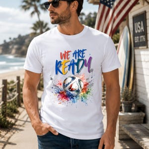 Wir sind bereit Fußball PNG, Fußball-T-Shirt-Design, Welt Fußball Fan Shirt, Sofort Download