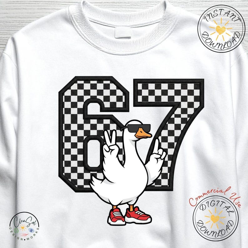 Six Seven Goose PNG, Viral Meme Design, Trendy Streetwear (digital ...