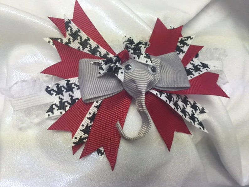 Newborn baby headband Ready to ship Crimson Tide Bama University of Alabama Roll Tide Newborn College football headband Knitted Hat bonnet