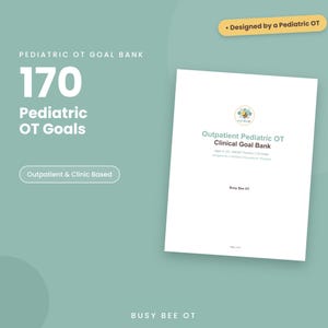 Banco de objetivos de terapia ocupacional pediátrica Objetivos SMART Autismo TDAH Pacientes ambulatorios Recién graduados Prácticas profesionales imagen 1