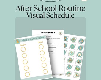 Visual Schedule Printable Kids | Bedtime Routine Chart | ADHD Autism ...