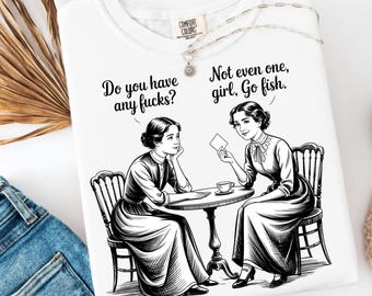Funny Cuss Words PNG, Go Fish Girl Poker Design, Sassy Women Humor Quote Sublimation